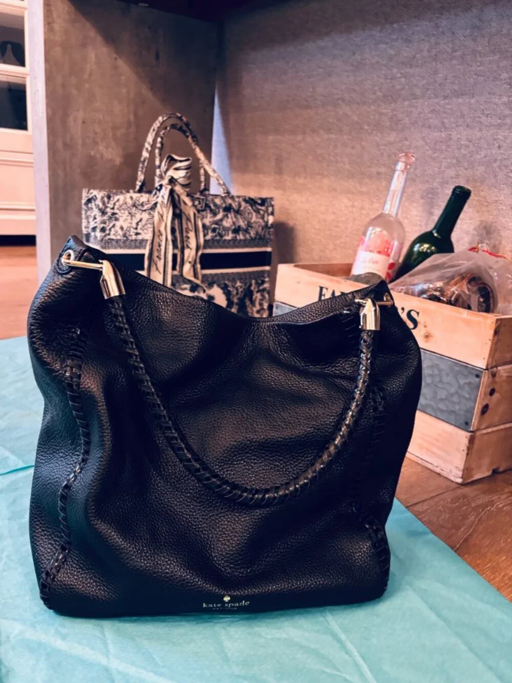 Kate Spade Pebbled Leather Hobo Bag
